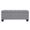 Blanket Storage Ottoman – Linen, 97cm Grey