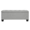 Blanket Storage Ottoman – Linen, 97cm Light Grey