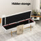 Bed Ottoman with Pillow – 140cm Boucle Fabric