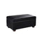 Artiss Storage Ottoman Blanket Box 80cm Leather Black