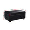 Blanket Storage Ottoman – Leather, 80cm Black
