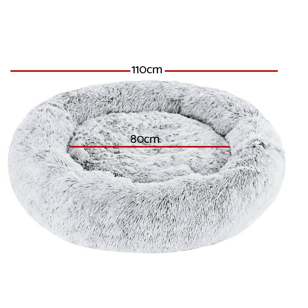 Serano Calming Pet Bed – Charcoal – Extra Large 110cm