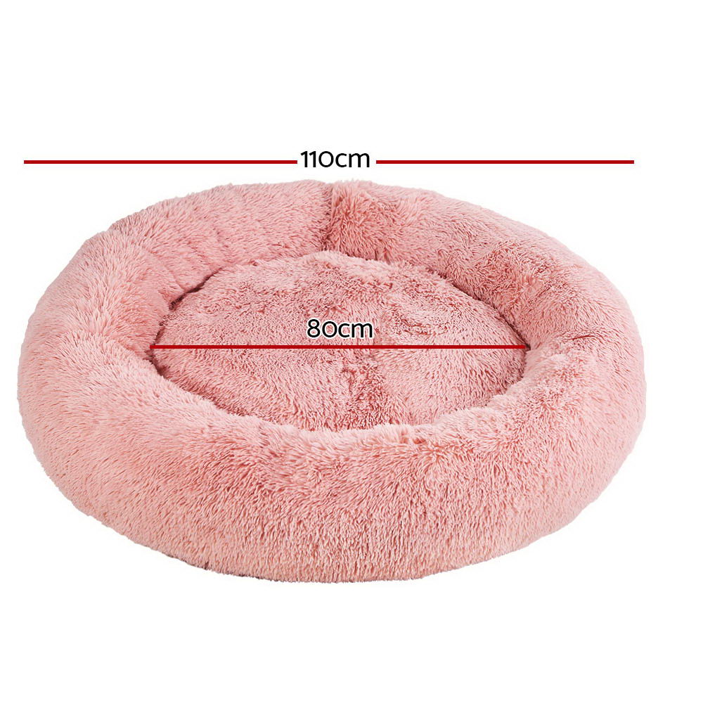 Serano Calming Pet Bed – Pink – Extra Large 110cm