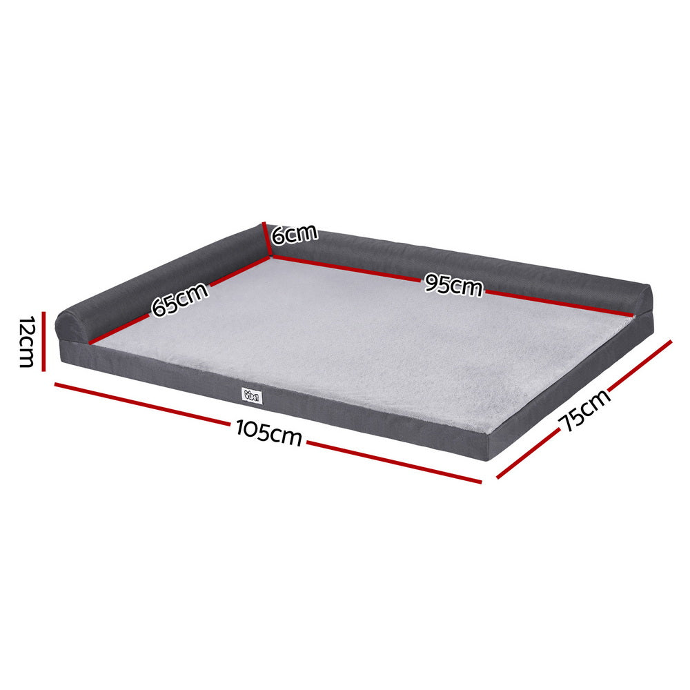 Alderon Pet Platform Bed – Grey – Large 105 cm