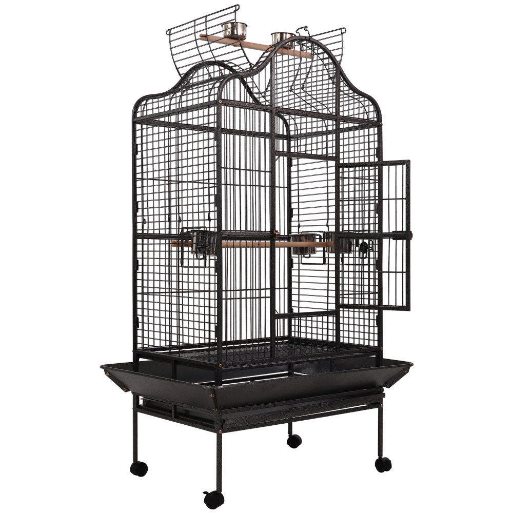 Skyline Open-Top Bird Aviary – Black – 168 cm