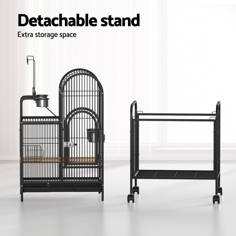 Summit Bird Cage with Storage – Black – 153 cm