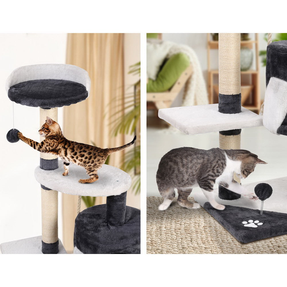 Pinnacle Multi-Level Cat Tree – Grey – 112 cm