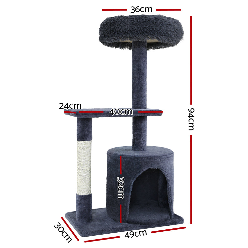 Fena Cat Tree Tower – Grey – 94 cm