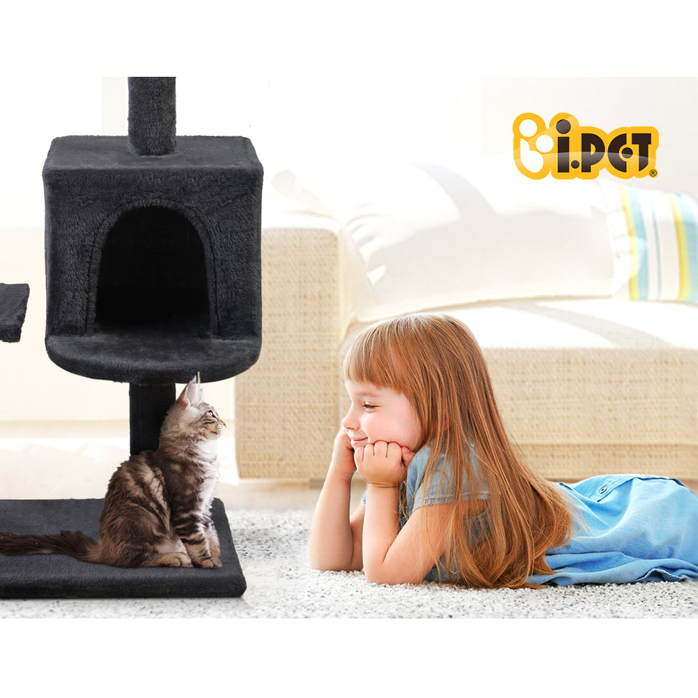 Umon Cat Tree Tower – Grey – 140 cm