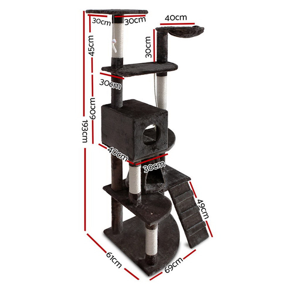 Callan Cat Scratching Tree – Dark Grey – 193cm