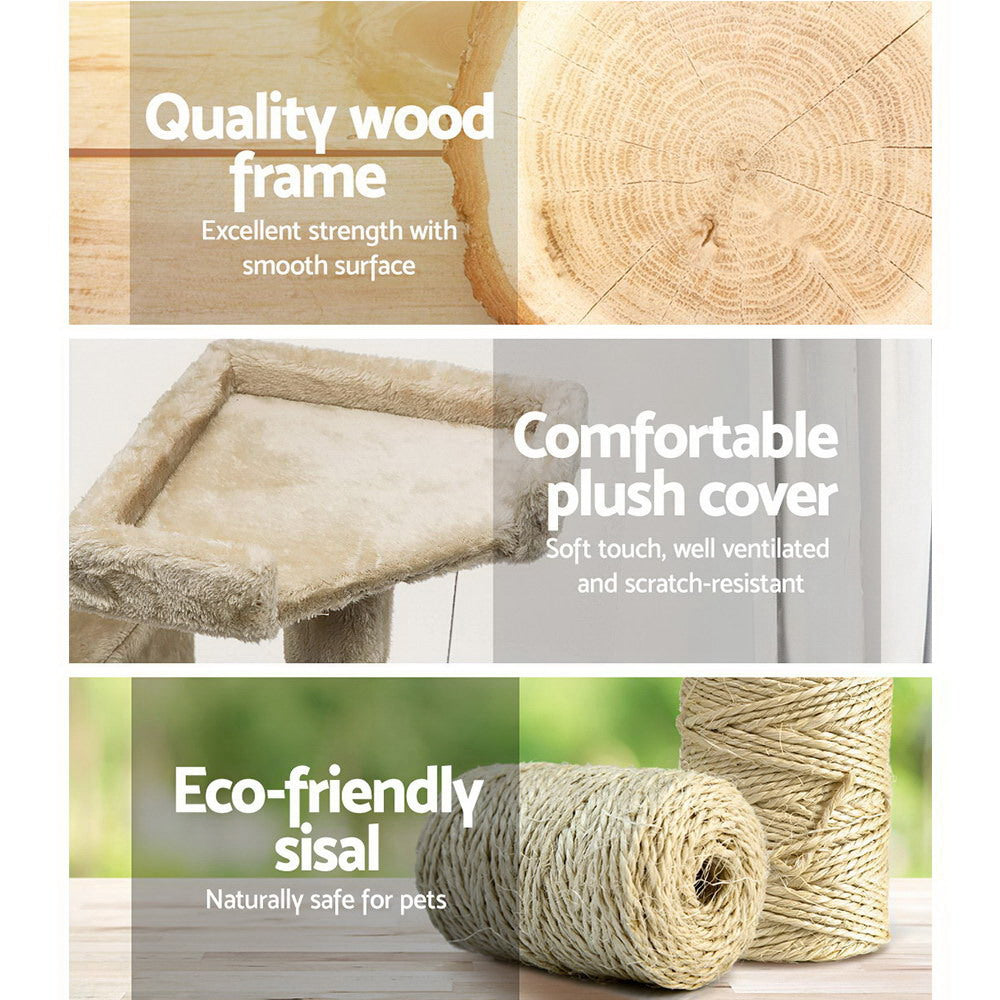 Tallara Cat Tree – Beige – 180 cm