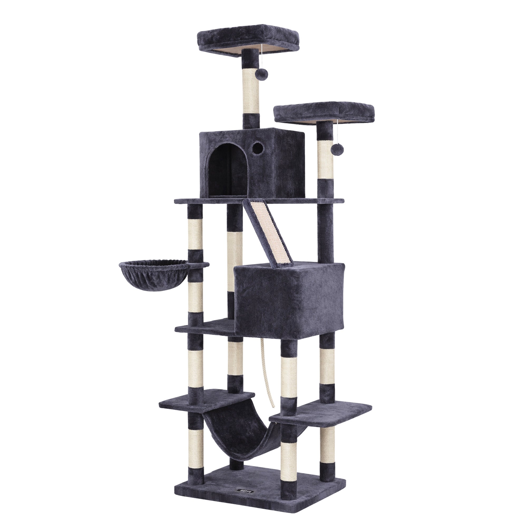 Cortez Cat Tree Tower – Grey – 206 cm