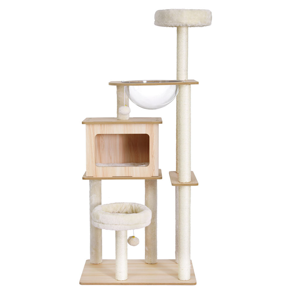 Devon Cat Scratching Tree – Beige – 142 cm
