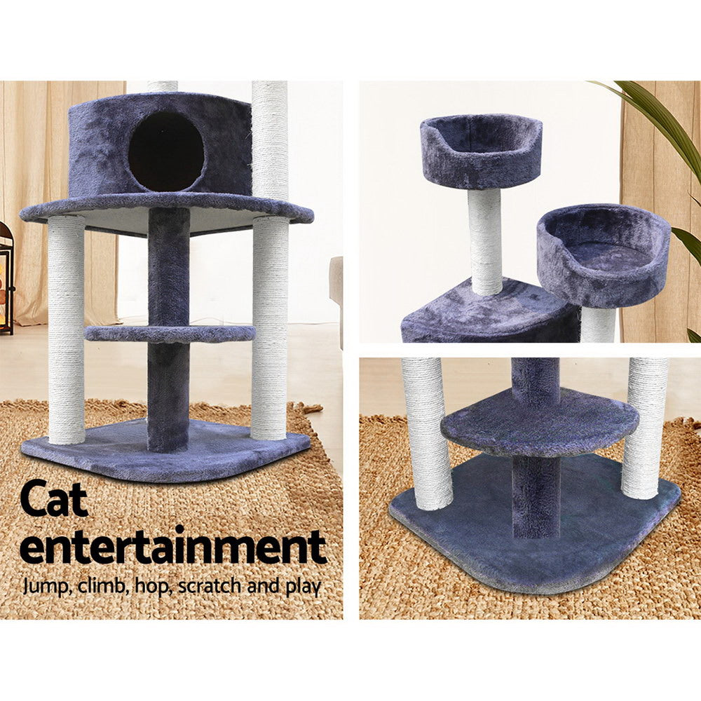 Medara Cat Tree – Grey – 126 cm