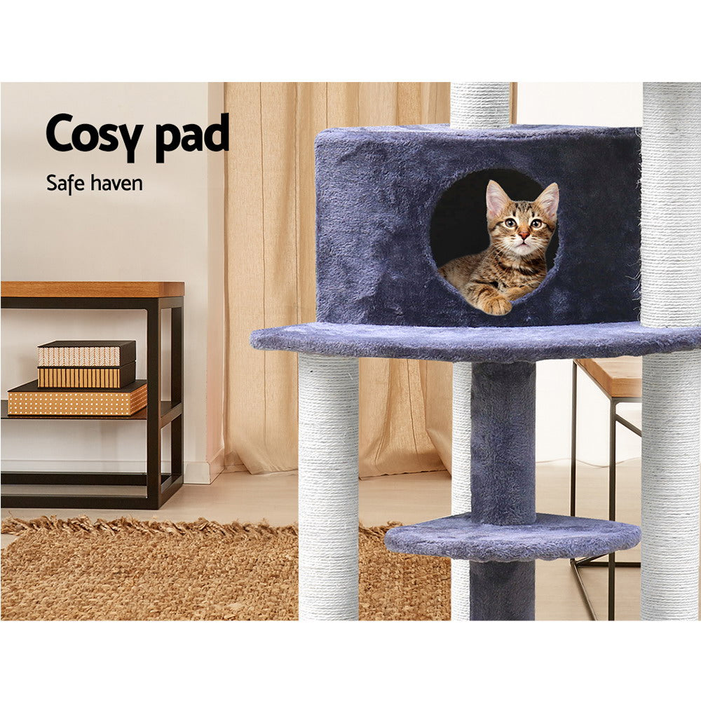 Medara Cat Tree – Grey – 126 cm