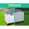 Large Outdoor Dog Kennel - Grey