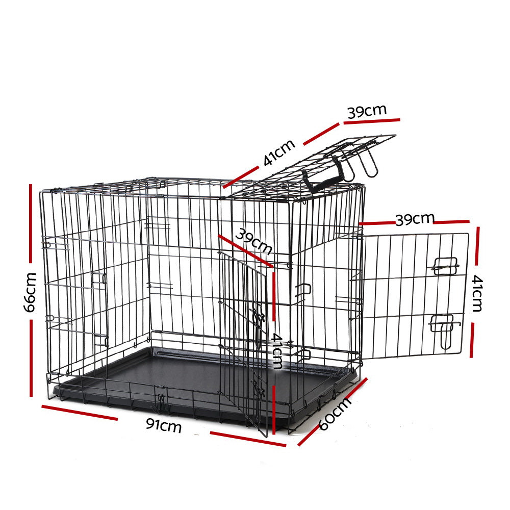 Haven Dog Kennel Crate – Black – 36 Inch