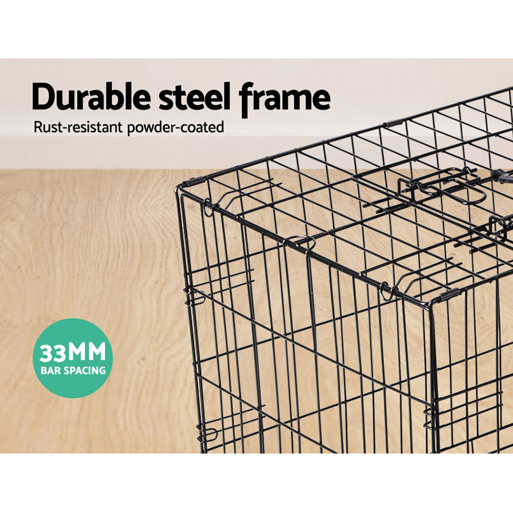 Nova Dog Kennel Crate – Black – 48 Inch