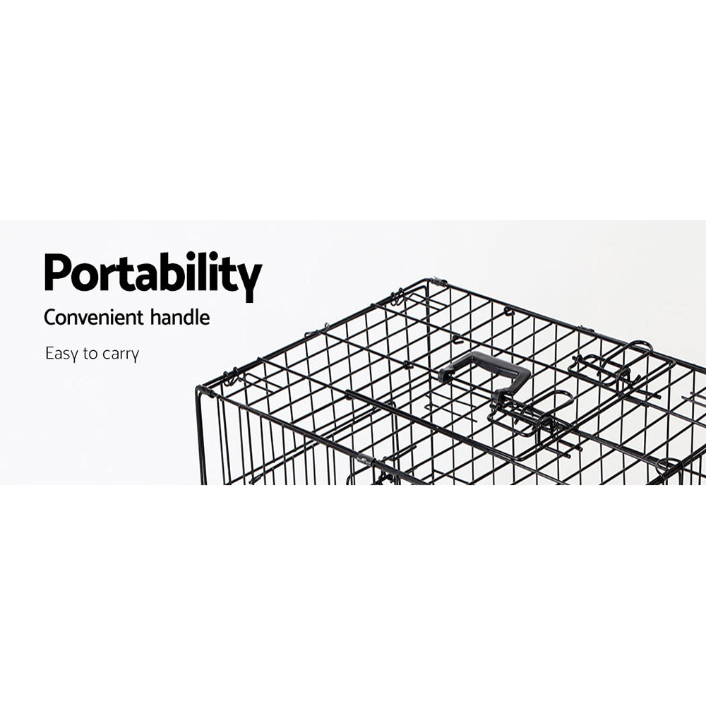 Nova Dog Kennel Crate – Black – 48 Inch