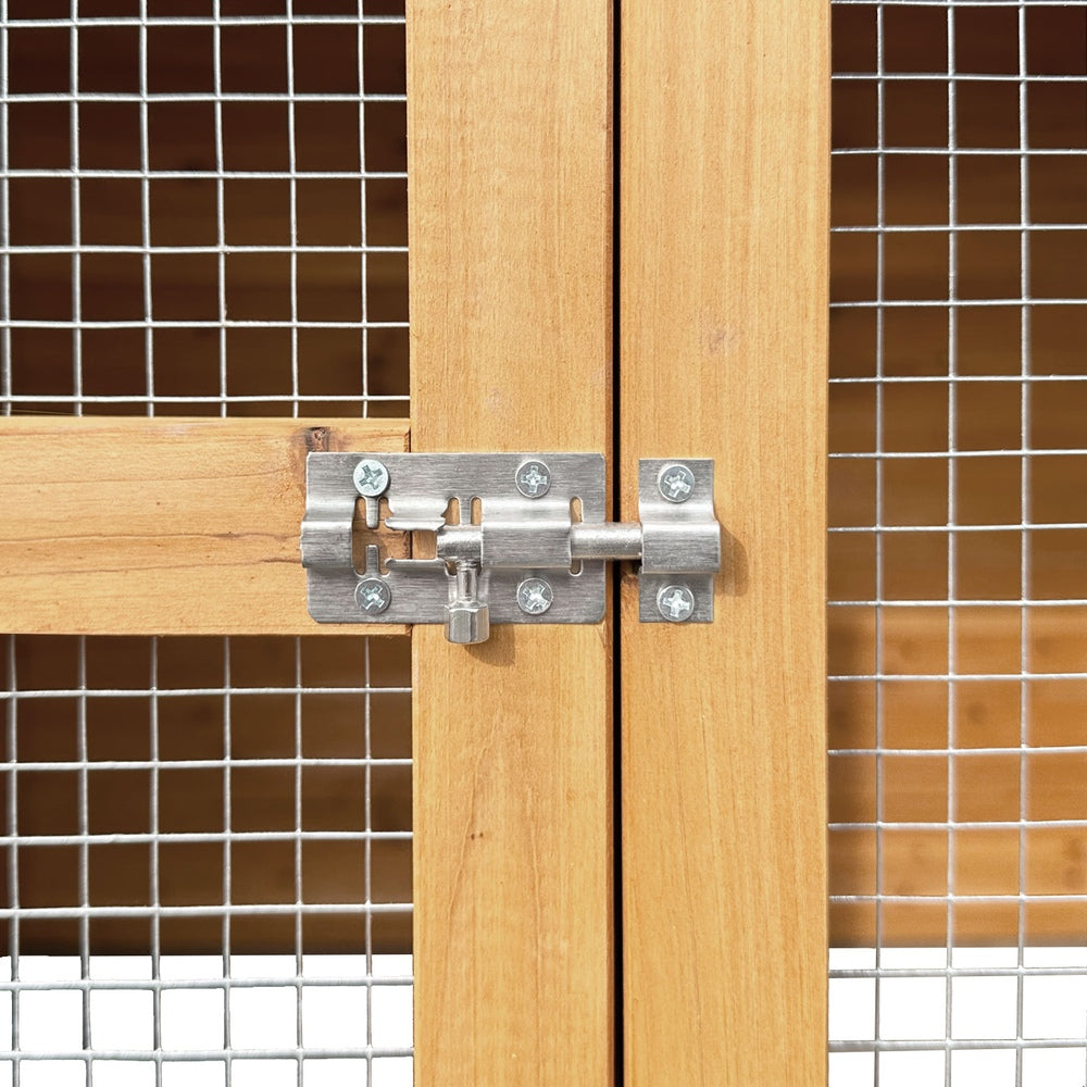 Thornton Extra Large Wooden Dog Kennel – Natural – 228cm