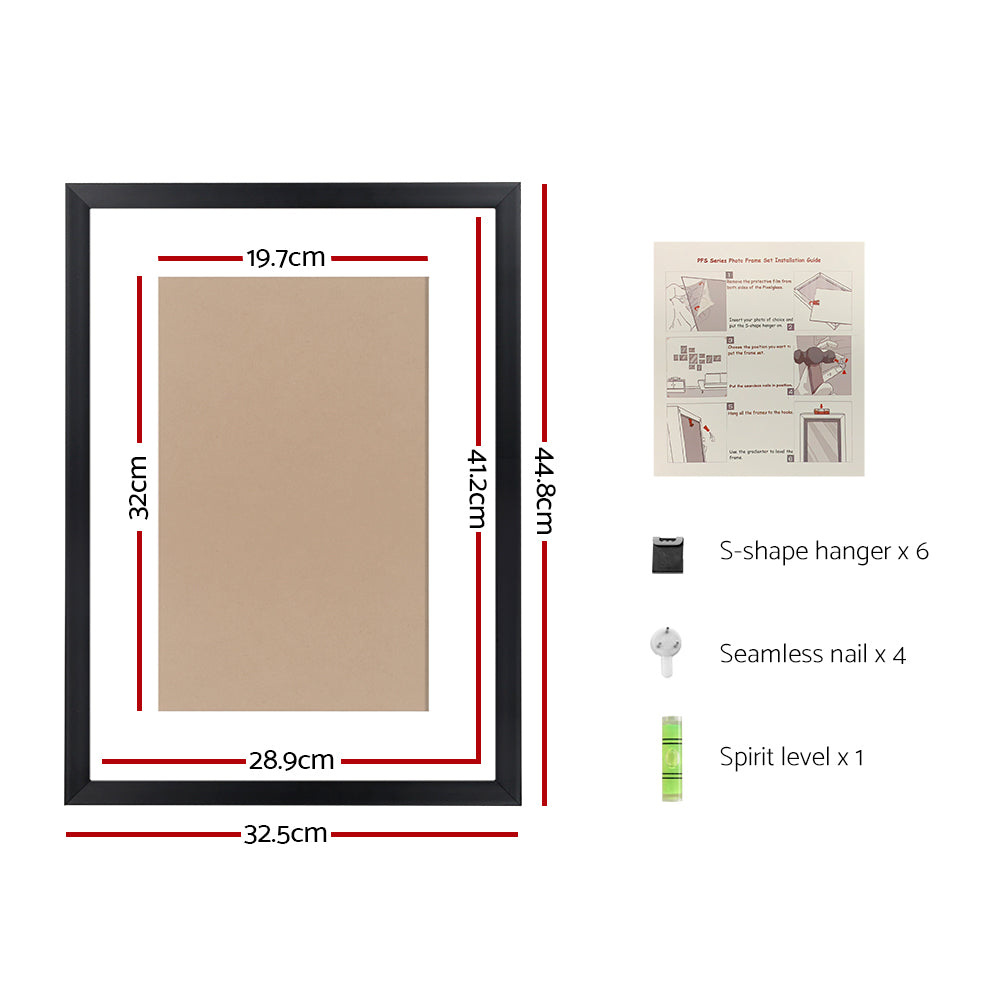 Gallery A3 Photo Frame Set – Black – Set of 3