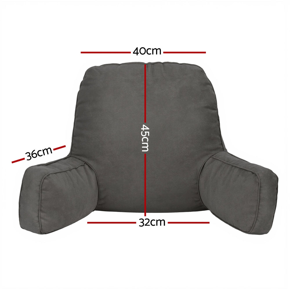 Serano Reading Support Pillow – Grey / Charcoal – Standard
