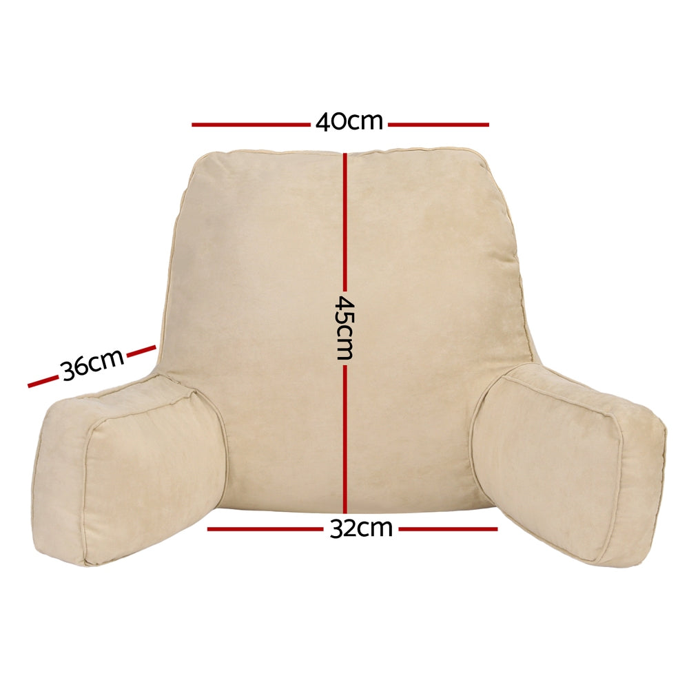 Serano Reading Support Pillow – Beige / Cream – Standard