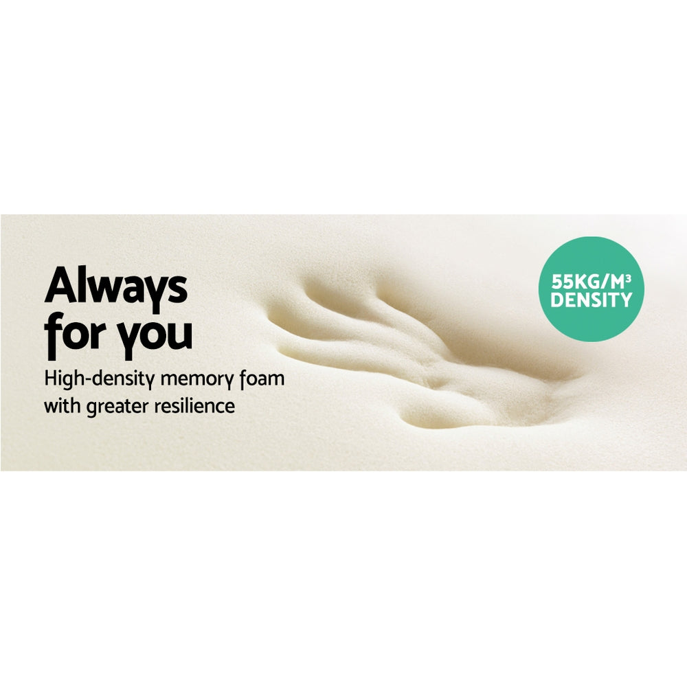 Nara Memory Foam Contour Pillow – Beige / Cream – Standard