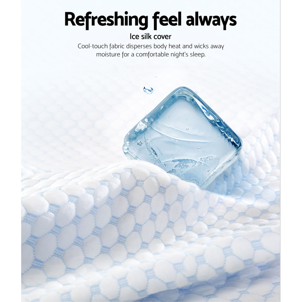Hudson Gel-Infused Memory Foam Pillow – White – Standard