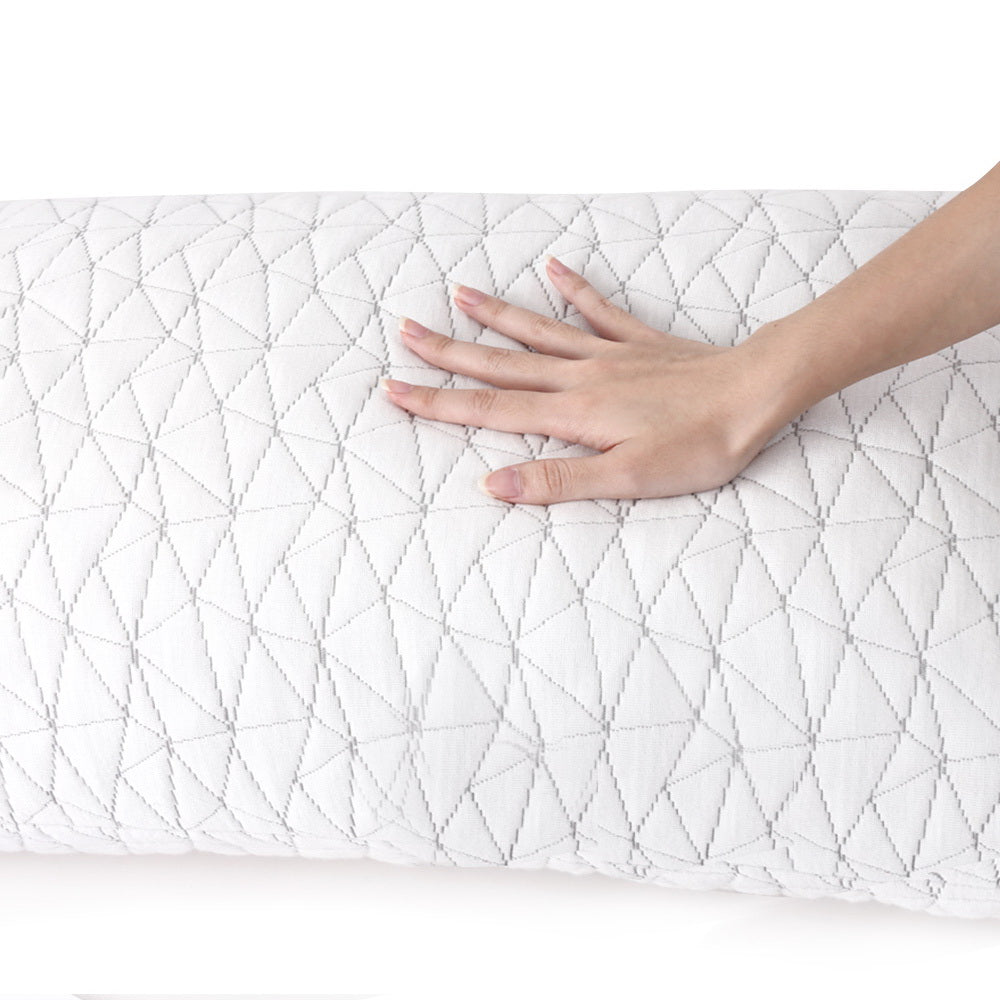 Alderon Memory Foam Pillow with Rayon Cover – White – King – Set of 2