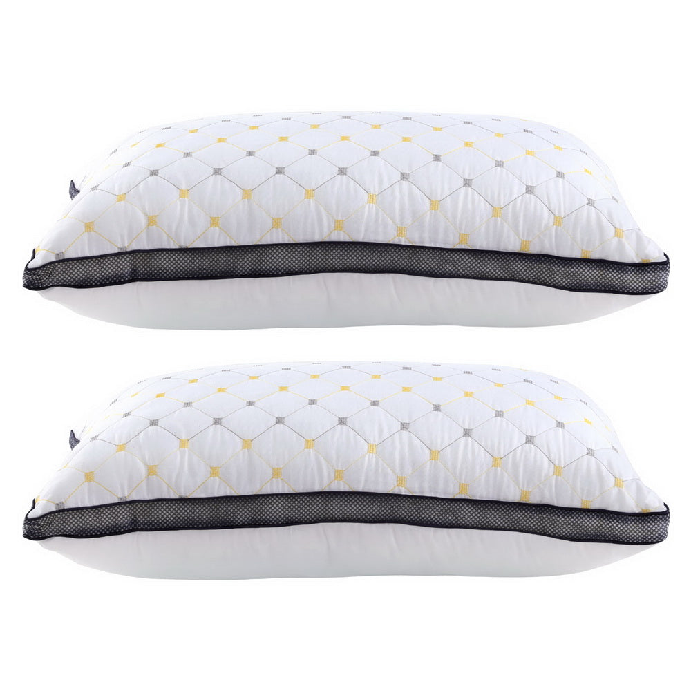 Serene Microfibre Pillows – White – Set of 2