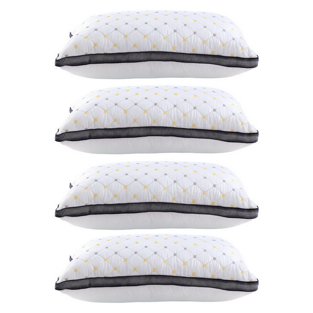 Serene Microfibre Pillows – White – Set of 4