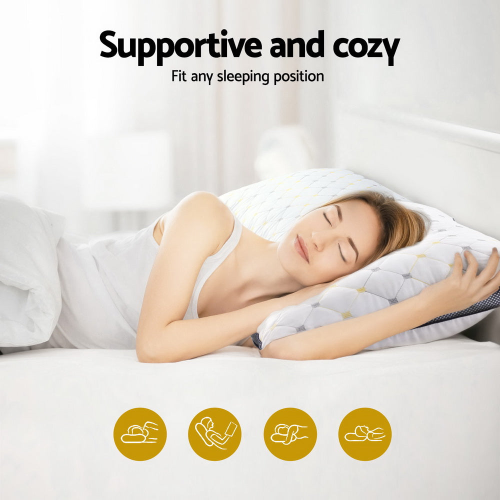 Serene Microfibre Pillows – White – Set of 4