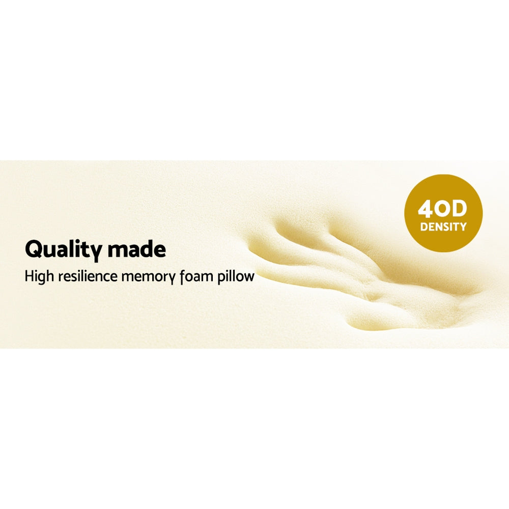 Zen Memory Foam Roll Pillow – White – Standard