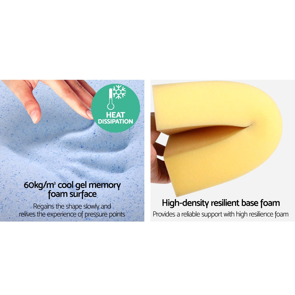 Wellness Memory Foam Wedge Pillows – Beige – Set of 2