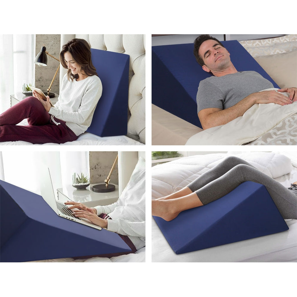 Wedge Support Pillow – Blue – Standard