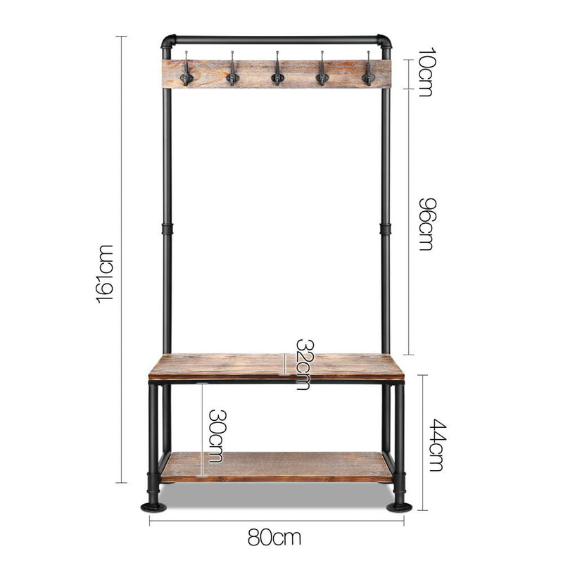 Clothes Rack Hanger Stand - 161 x 80cm