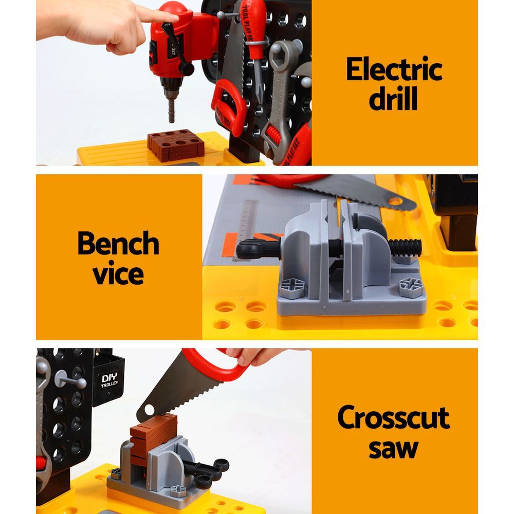 Marston Kids DIY Workbench Set – Black – 54 Pieces