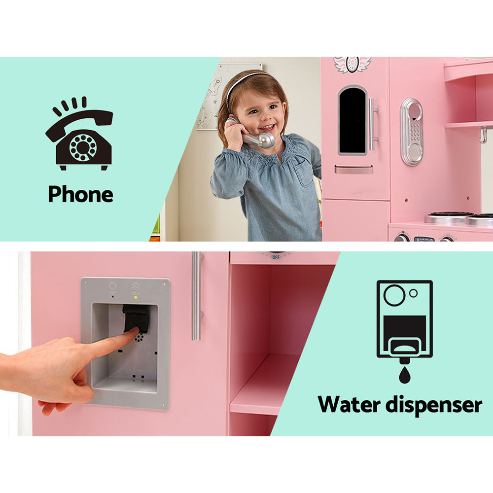 Rosalie Kids Kitchen Play Set – Pink – Large