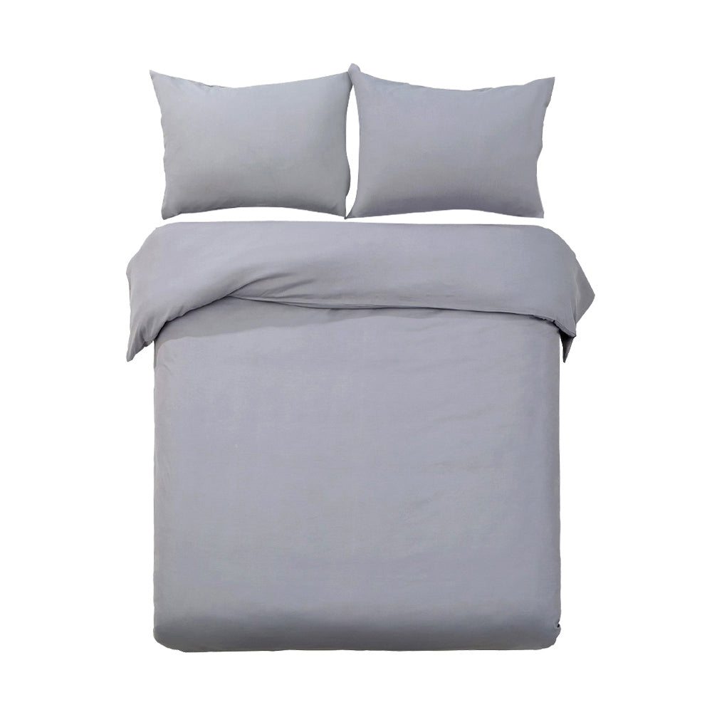 Quilt Cover Set Classic Grey – King