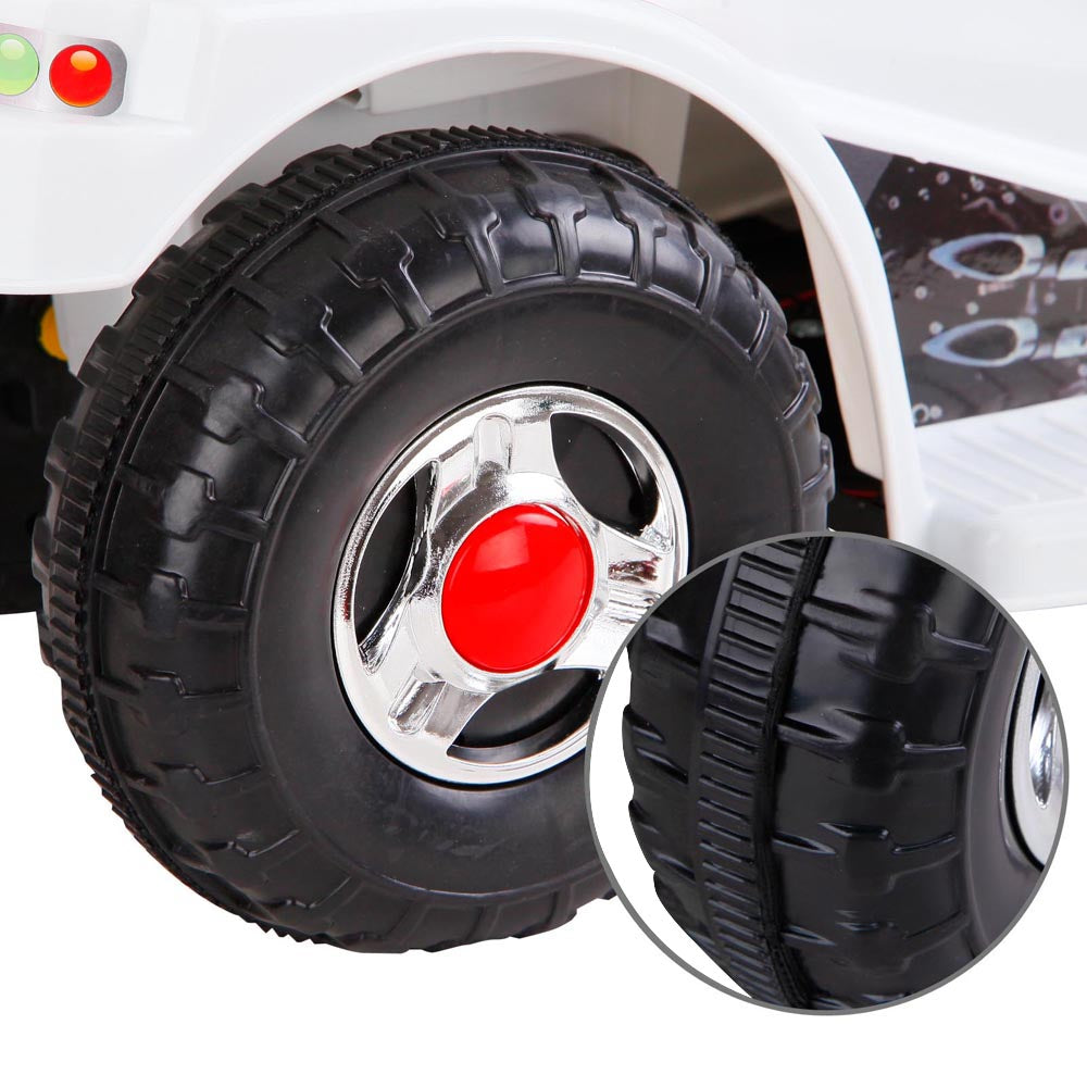 Serano Electric Police Motorbike – White – Kids