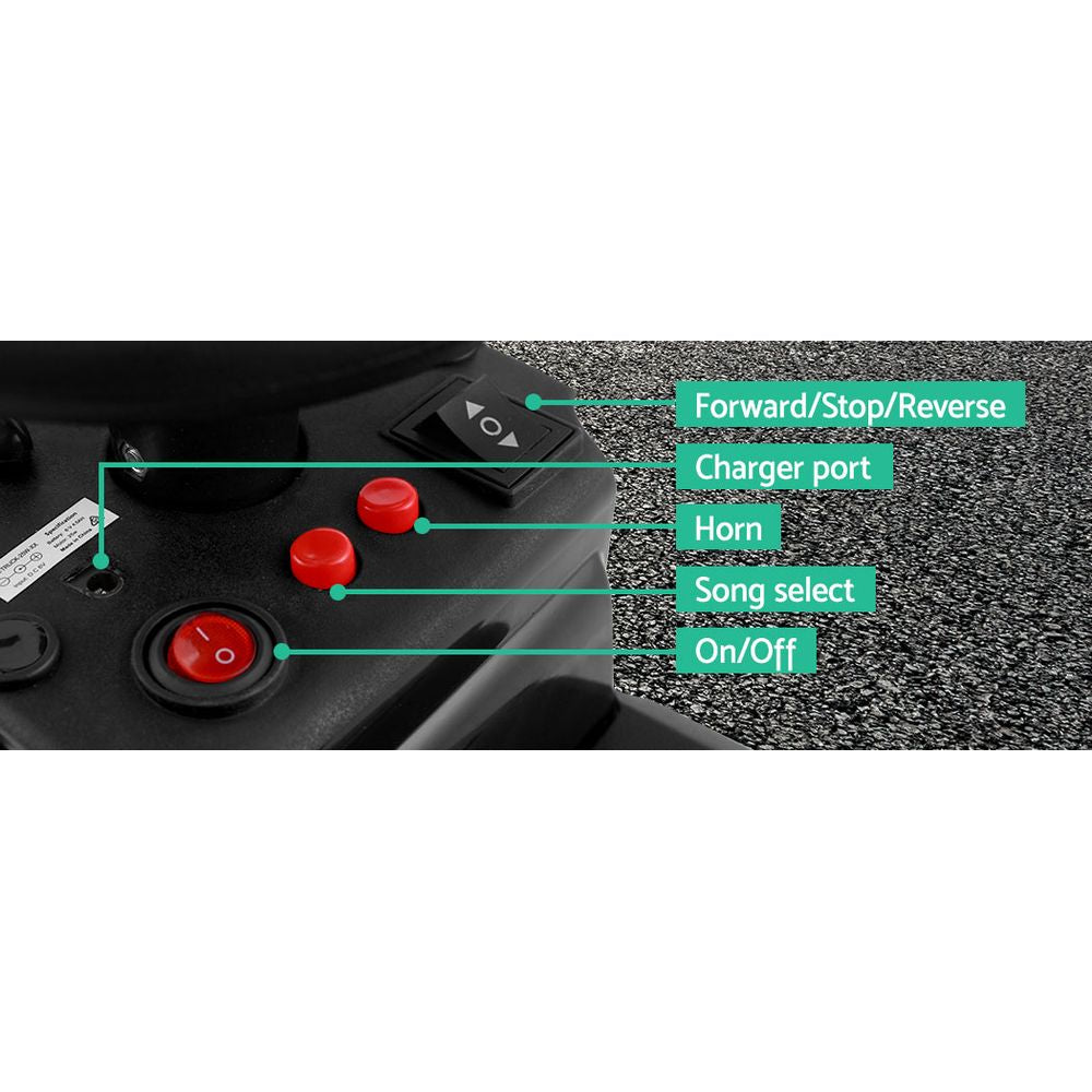 Falcon Electric Ride On Truck – Black – Kids