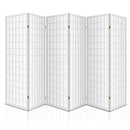 6 Panel Room Divider Screen - 261 x 179cm - White