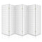 6 Panel Room Divider Screen - 261 x 179cm - White