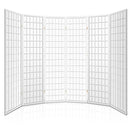 6 Panel Room Divider Screen - 261 x 179cm - White