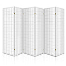 Karano 6 Panel Room Divider Screen – White – 261 x 179cm