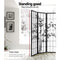 8 Panel Bamboo Room Divider - Black & White