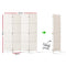 4 Panel Room Divider Screen - Woven White