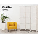 Meridian 4 Panel Room Divider Screen – White – Large