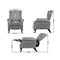 Recliner Armchair – Grey Fabric